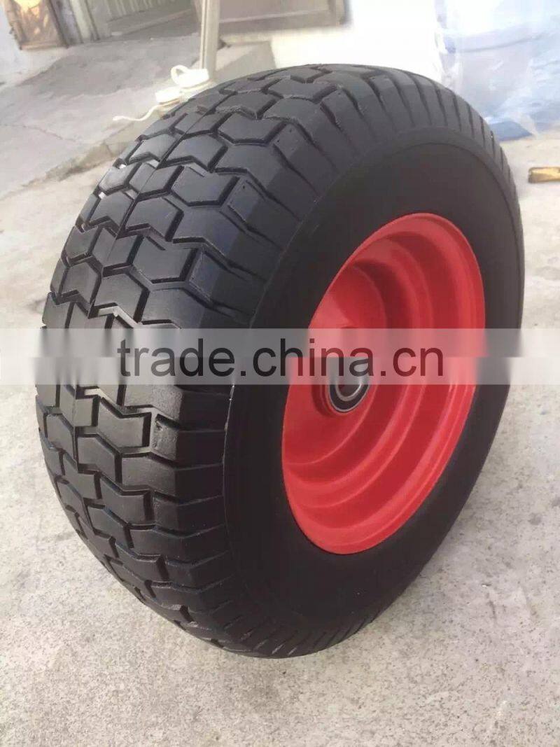 flat free foam wheels,flat free trolley wheels 10'', 14'',16''