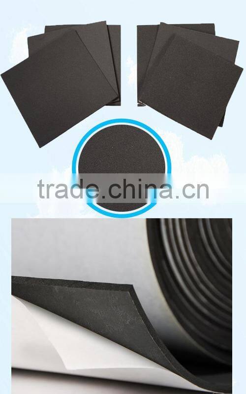 Polyurethane Open-Cell Foam Sheet Adhesive Backing Black self-adhesive foam