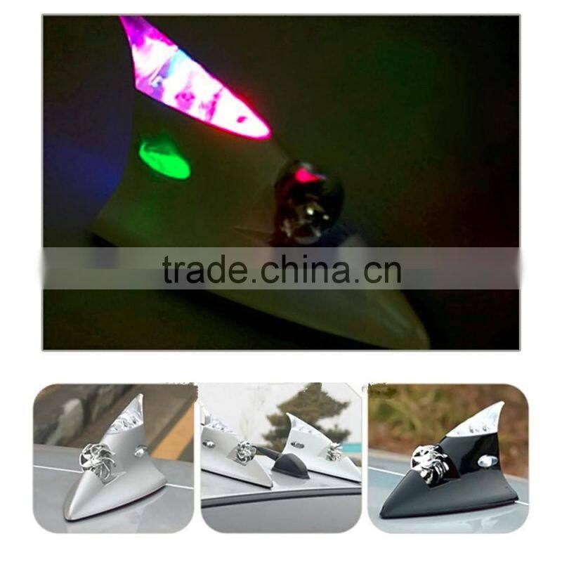 2016 new Car Auto Wind Power LED Light Shark Fin Roof Antenna Flash Warning light driving running light