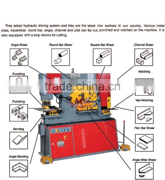 Hydraulic Iron Worker Q35Y-16 Q35Y-20 Q35Y-25 Q35Y-30