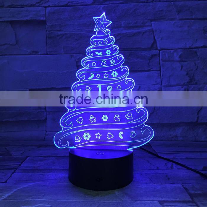 UCHOME 3d Illusion Lamp Christmas Tree Hot Selling Lamp