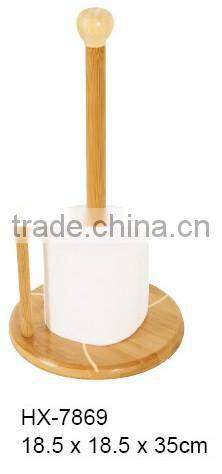 simple bamboo tissue holder