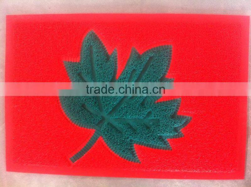 cartoon mosaic pvc coil floor mat with foam backing pvc noodle door mat with edge