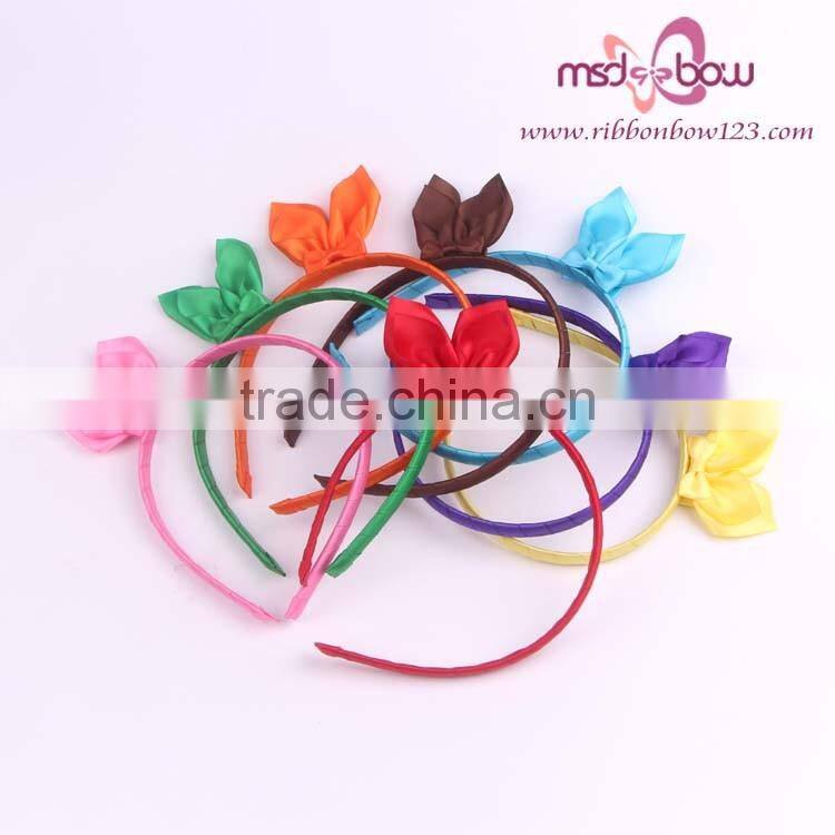 red satin cute ribbon bows for hair