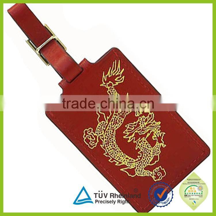 Custom made identification name luggage standard size baggage tag for airlines