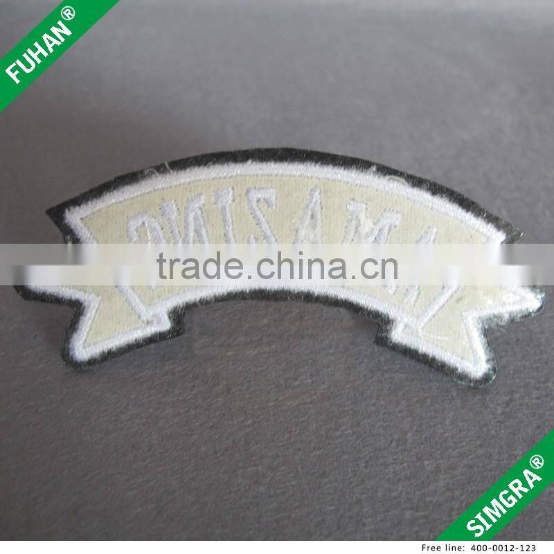 Hot Melt Adhesive Backing Fabric Embroidery Label
