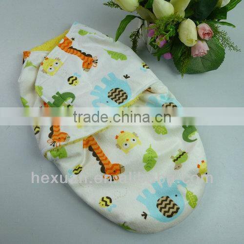 Double coral velvet newborn infant sleeping bag