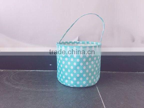 Monogrammed Polka dot Easter bucket