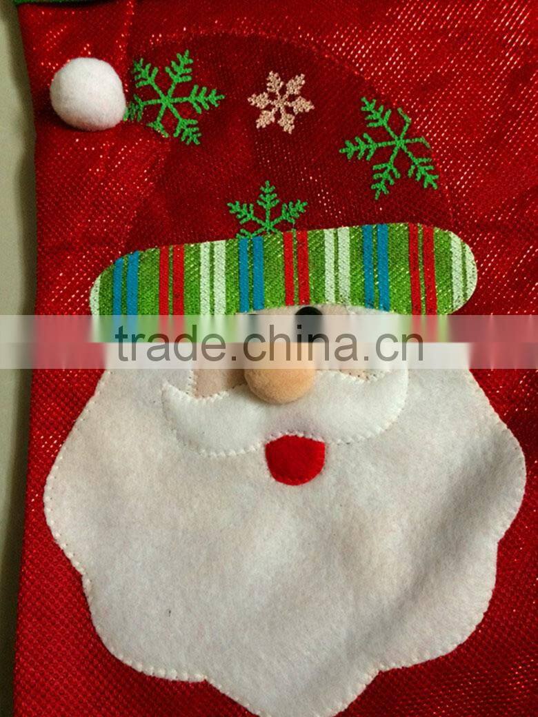 Wholesale personized embroidery christmas decorative socks