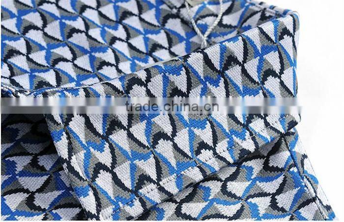 2016 men printed slim fit casual shirt