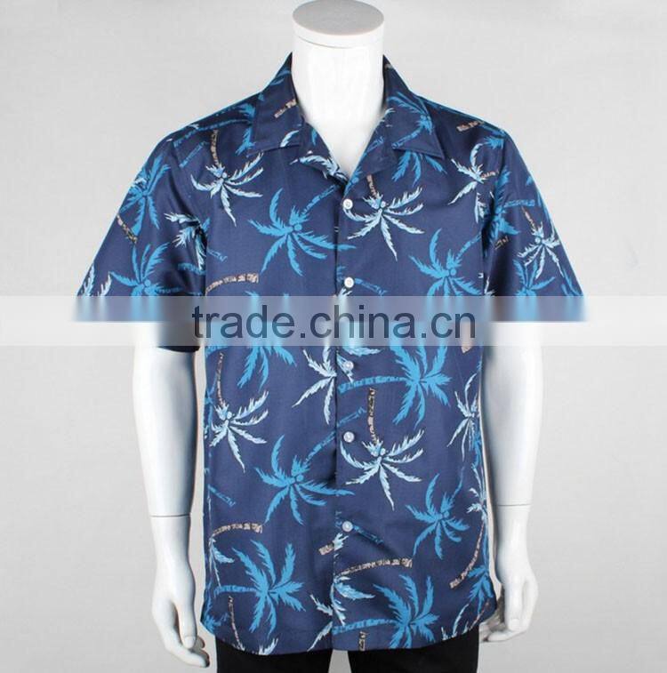 Latest customized hawaiian printed beach for men