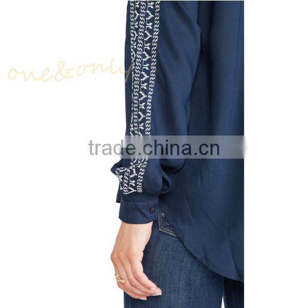 Embroidery pattern latest ladies kurta design