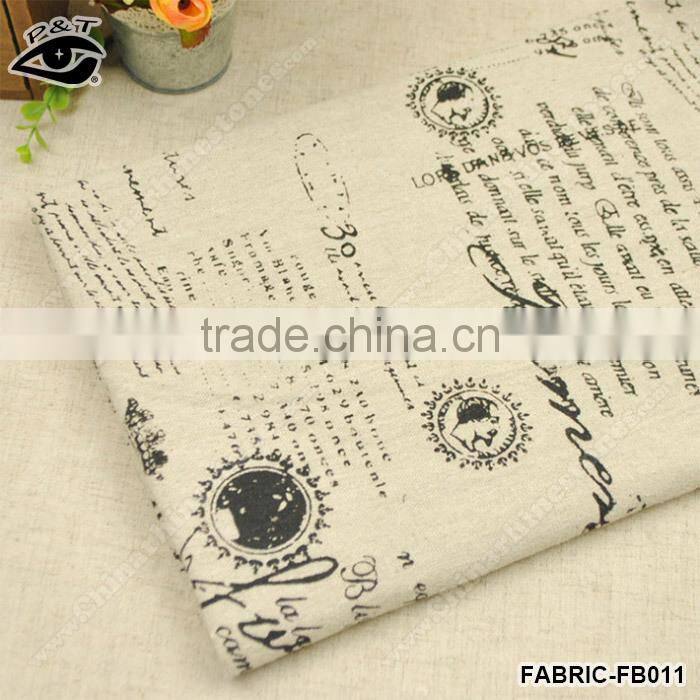 Hot Sale Western Style Printing Canvas Fabric Cotton and Linen Fabric Zakka Fabric Household Textile Cloth