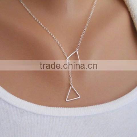 Tree Leaf Silver Chain Necklace Alloy Link New Bib Necklace 2017