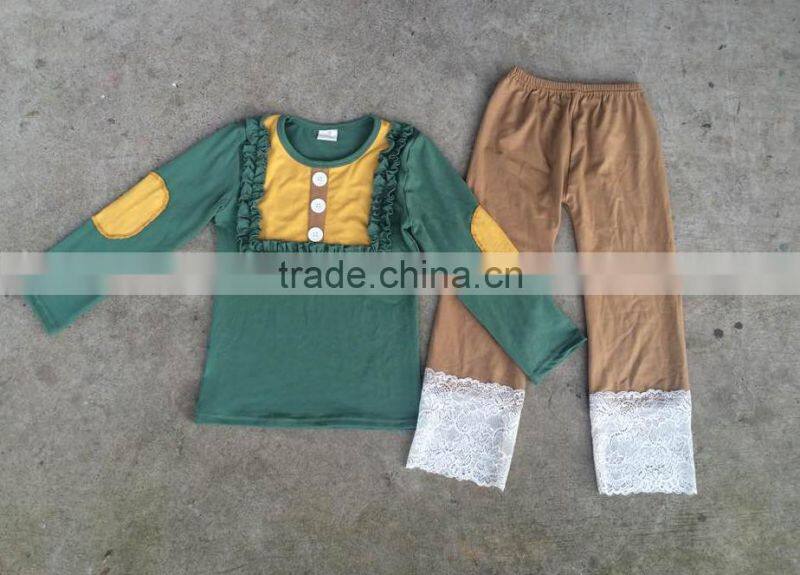 boutique remake orange chevron long sleeve dress and grimace patterns pants kids halloween clothing