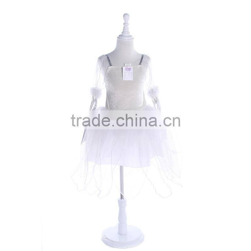 Hot selling pink long princess costume for girls simple design princess costume