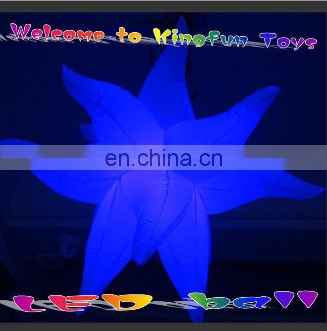 Celing inflatable clube star with LED