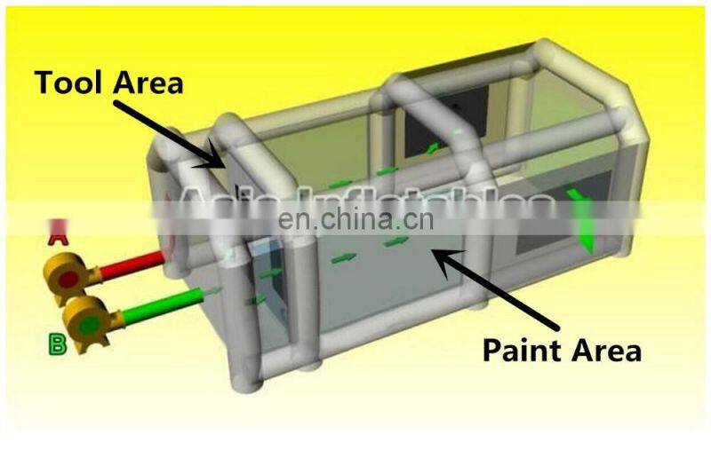 Environmental Portable Standard Paint Booth, China Supplier High Quality Retractable Paint Booth