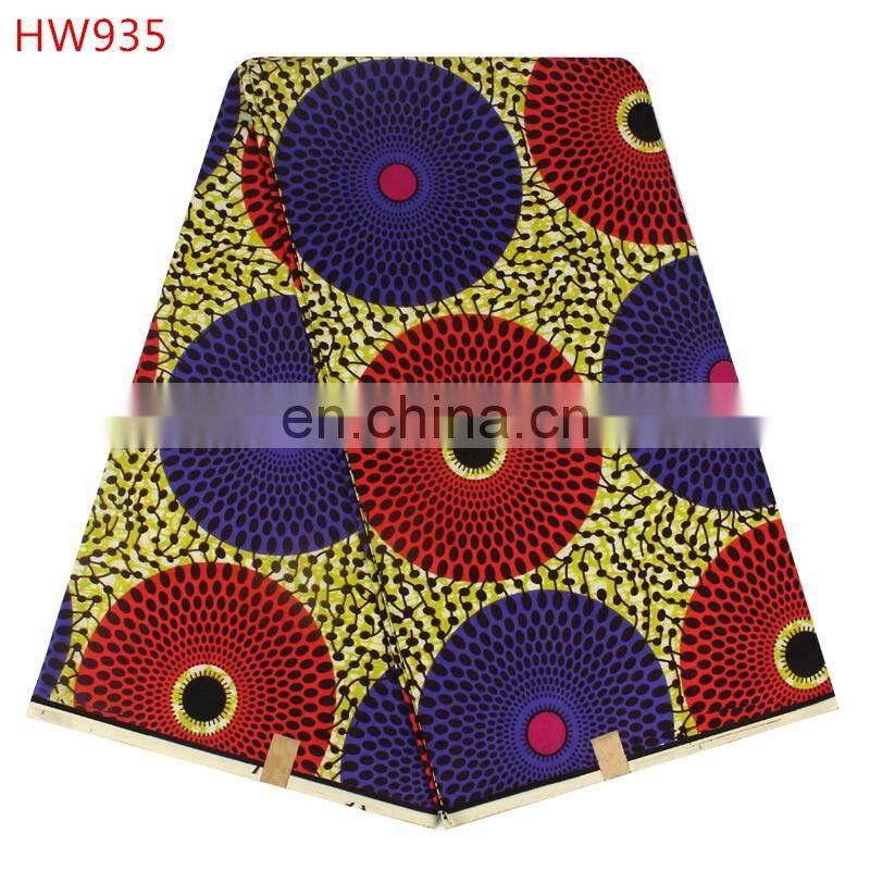100% cotton holland dutch wax fabric super wax hollandais african ankara wax print fabric