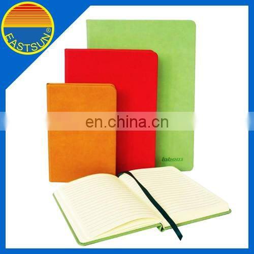 Office A4 hardcover PU notebook with elastic band