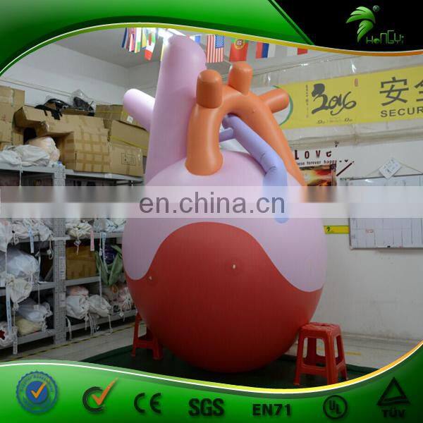 Large Inflatable Heart Organ Replica Balloon Artificial Custom Organ Model Inflatables PVC Advertising Toys Ball