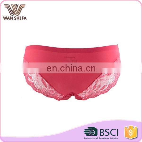 High quality sexy women lace nylon fashionable design seamless panties