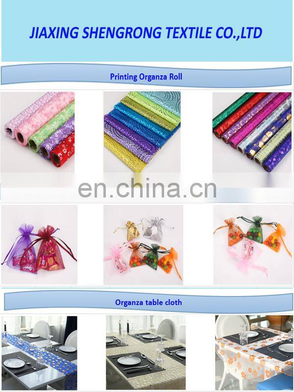 100% Polyester Colorful Wedding Used Customized Sized Organza Chair Sash