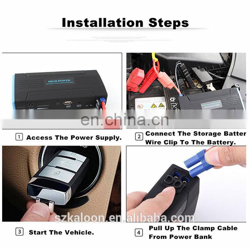 12V 16800MAH doube USB output car engine start power bank