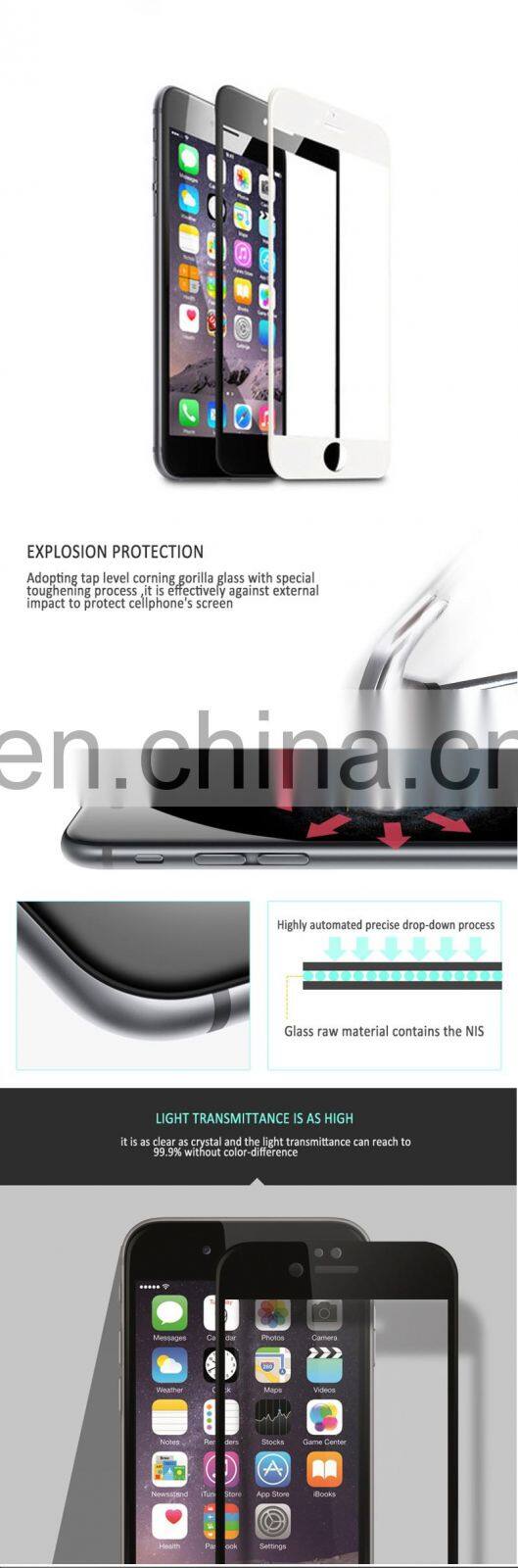 Tempered toughened glass membrane for iPhone 6 screen protector 9H Hardness
