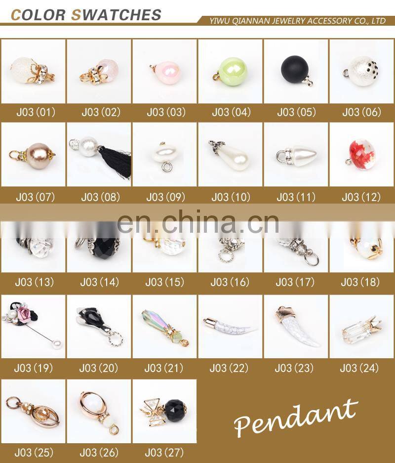 11*17 mm charm classic Yiwu jewelry accessories light pink necklace pendant