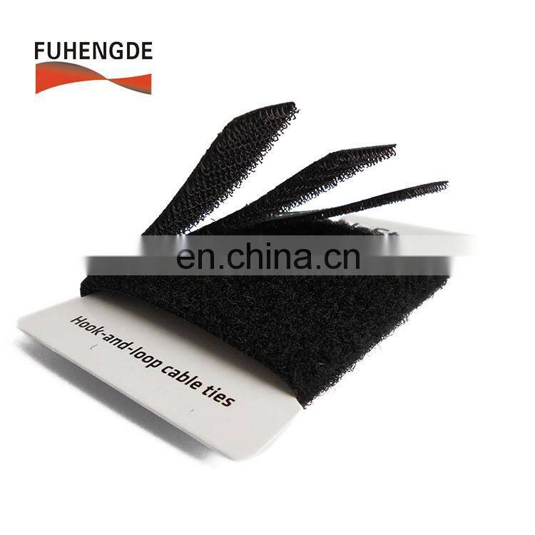 Wholesale 100 nylon hook loop punching straight magic cable tie, wire straps