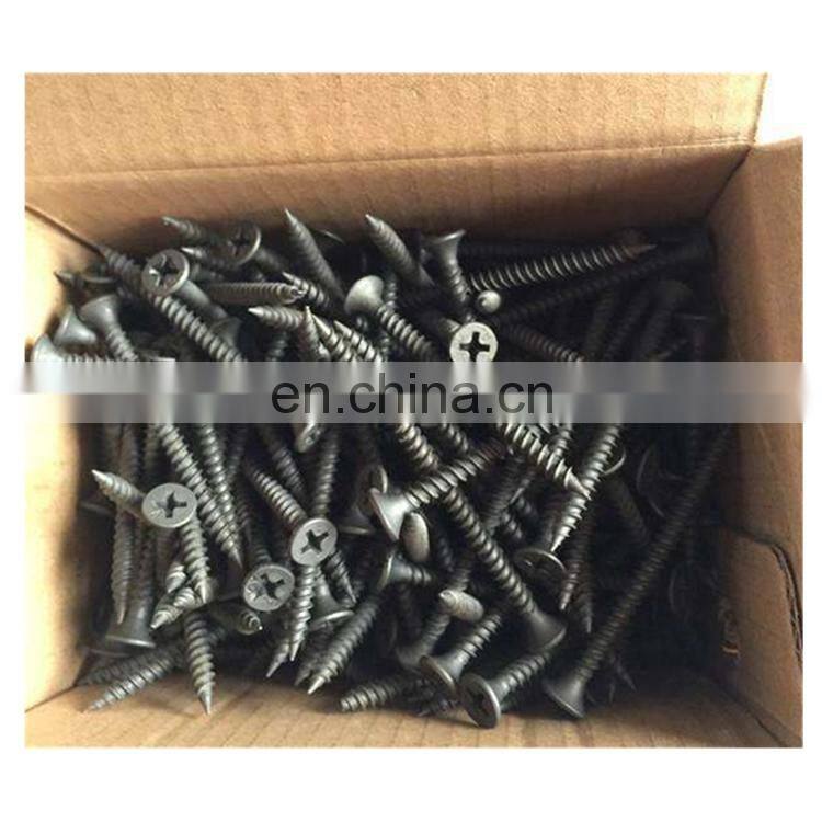 Factory dry wall nail screws drywall screws with black phosphating treatment