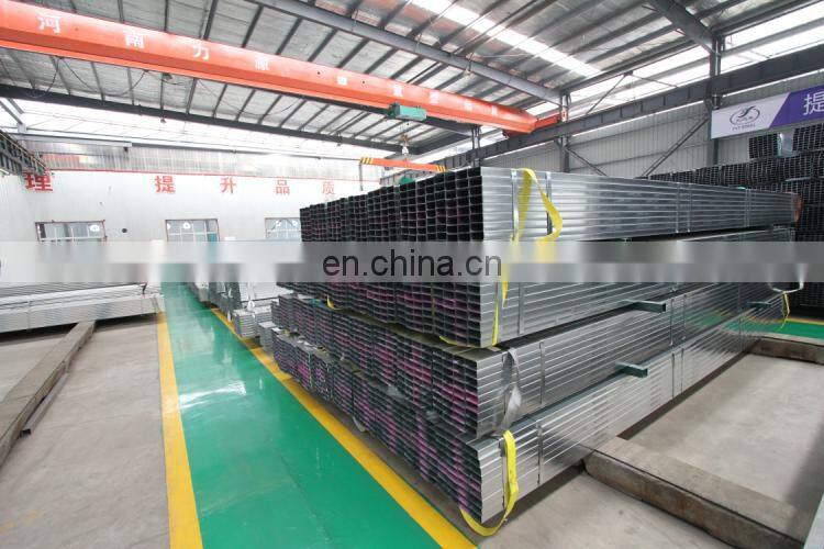 75*75 mm Pre galvanized square steel pipe, SS400 Q195 hollow section square steel pipe welded piping