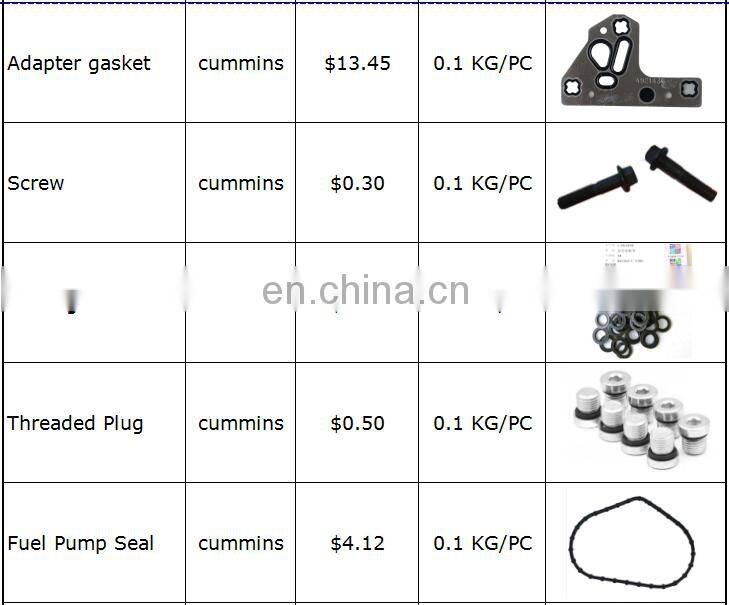 DCEC ISLE engine 3973228 fuel pump cap screw 3928873