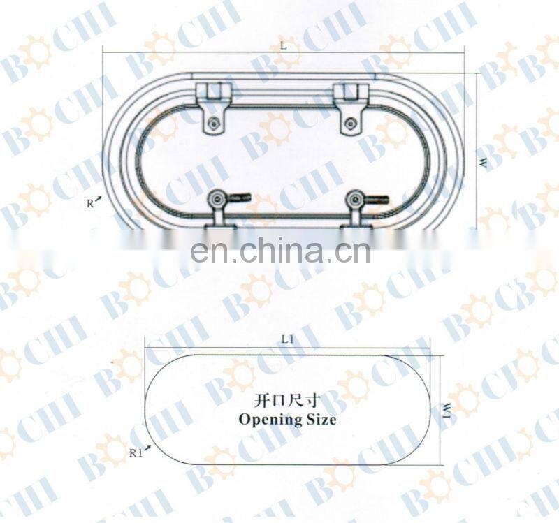 BOCHI Yacht Aluminum Eye-Shaped Portlight Window
