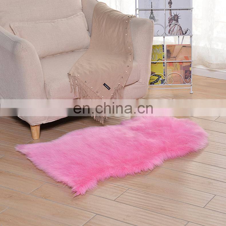 Fake fur rugs plush faux fur sheepskin rug carpet