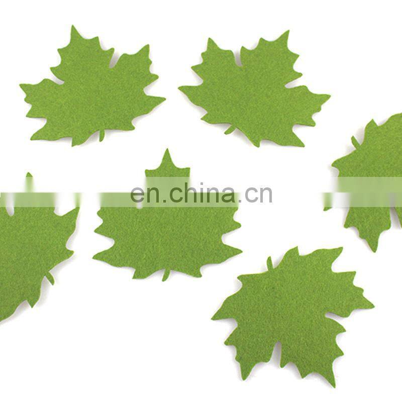 Eco-friendly animals/ flowers felt christmas decoration felt coaster for cup