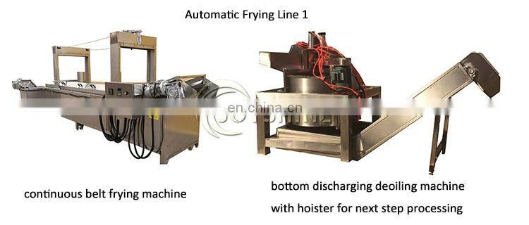 High quality gas burner automatic meat fryer equipement chicken frying machine