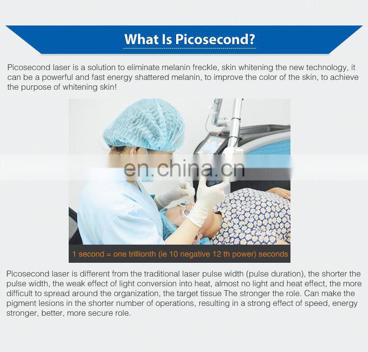 Picosecond tattoo removal laser beauty equipment popular q switched nd yag laser machine for sale