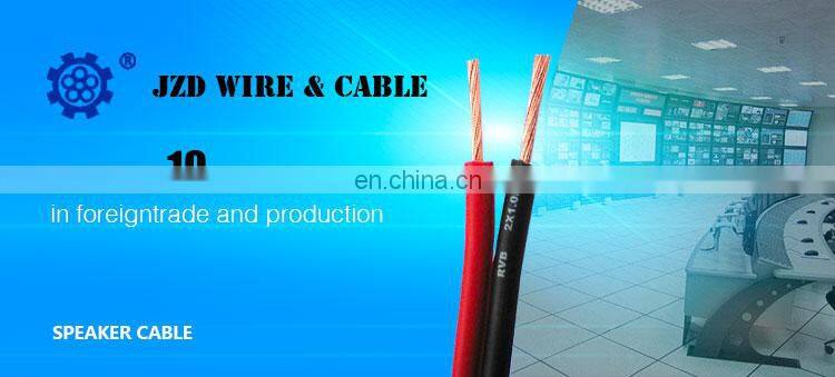 China Manufacturer Twin core parallel cable flat Cable PVC Speaker Cable