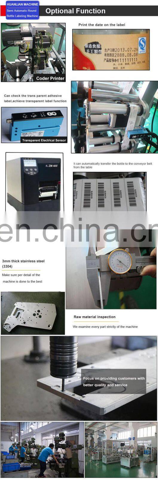 Tabletop Manual Labeling Machine for Round Bottle Semi Automatic Round Bottle Labeler