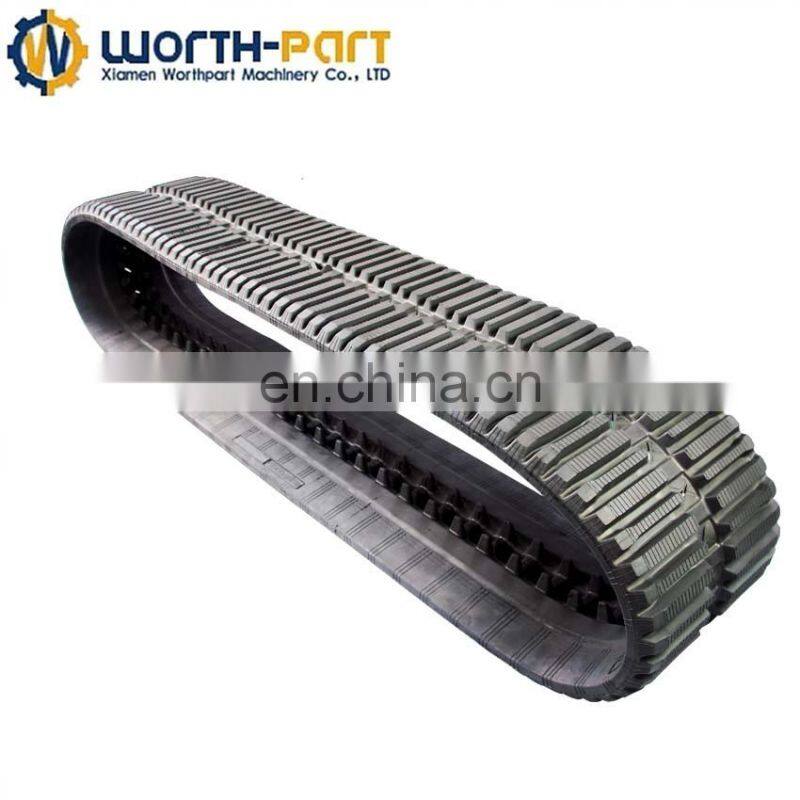 pc50 Rubber track pad for mini excavator steel track plate
