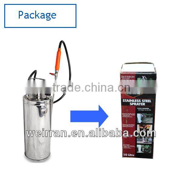 (83600) Stainless steel sprayer SUS304 funnel type spray 10L industry sprayer
