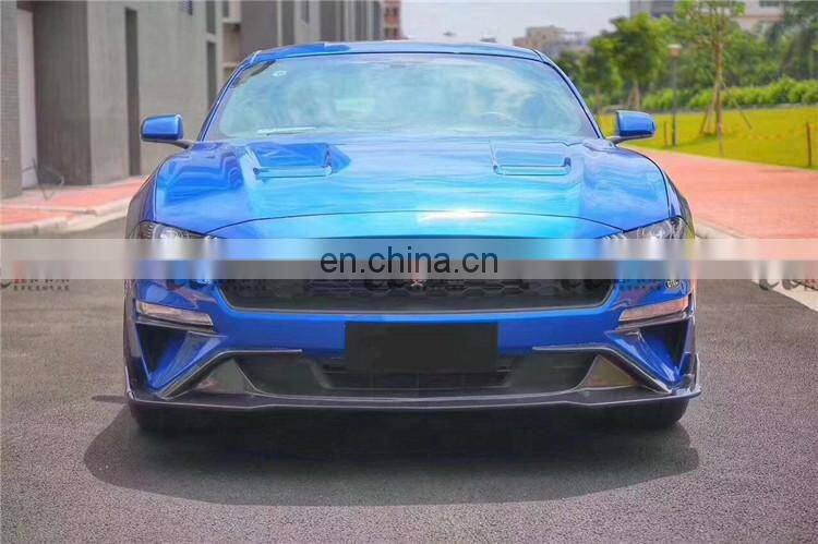 Hight quality and beautiful body kit suitable for 2018 Ford Mustang in CQCV style carbon fiber front lip rear lip side skirts