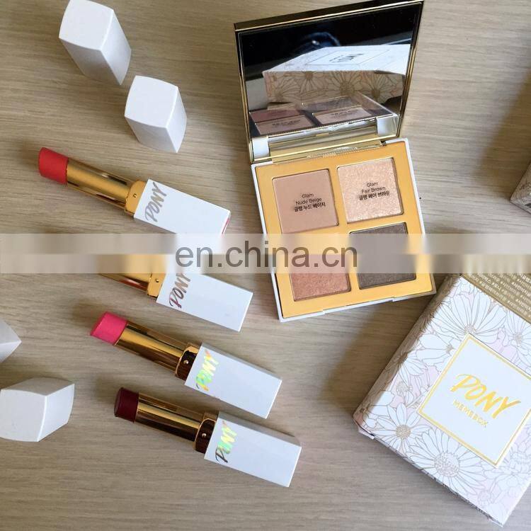 Paper cosmetic packing eyeshadow palette empty packaging for powder cosmetics customized private label