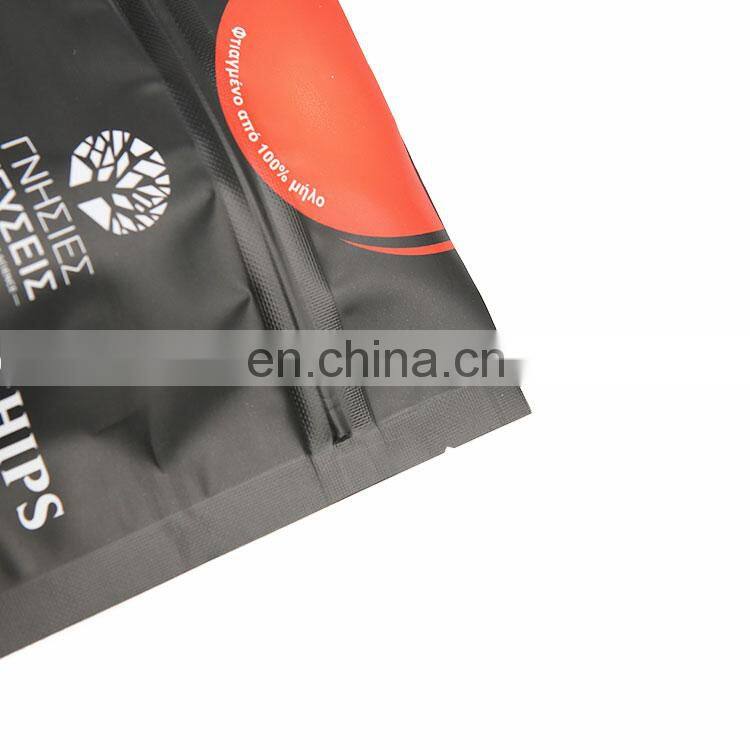 Wholesale customized 20g apple chips packaging bags plastic zip lock stand up pouch plantain banana chip bag