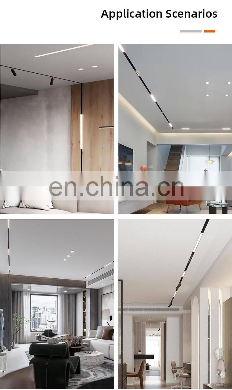 HUAYI Fashion Simple Design Shop Magnetic Rail Installation 10w 20w 30w 40w 16w LED Track Light