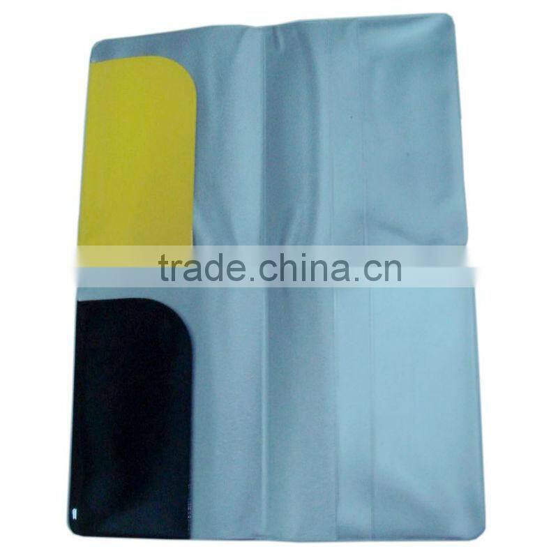 Plastic duck passport bag air ticket holder airline ticket holder yellow and black colors credit card holder