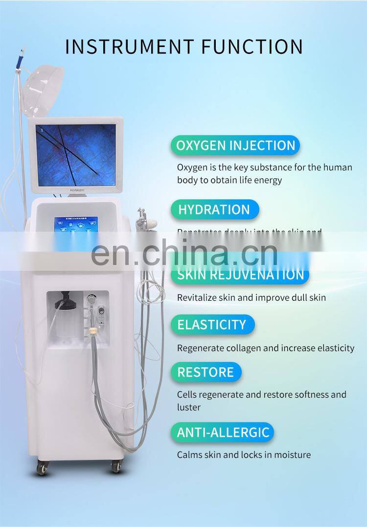 2020 New Arrival Water Oxygen Jet Facial Machine Skin Test Deep Cleaning Hydration Lifting Skin Care Beauty Instrument