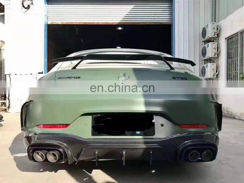 Runde Carbon Fiber Brabus Style For Mercedes-Benz AMG GT50 GT53 Body Kit Front Lip Rear Lip Side Skirt Spoiler Exhaust
